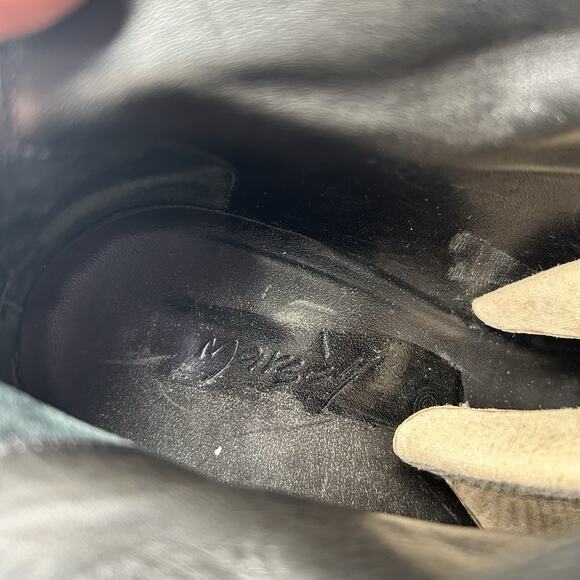 Marsell Suede Block Heel Ankle Boots Size 38.5 (US 8) Black *Blemishes - Picture 9 of 9